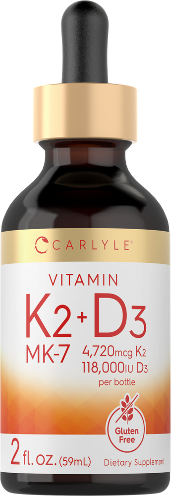 Vitamine K-2 avec Vitamine D-3 | 2oz Liquide