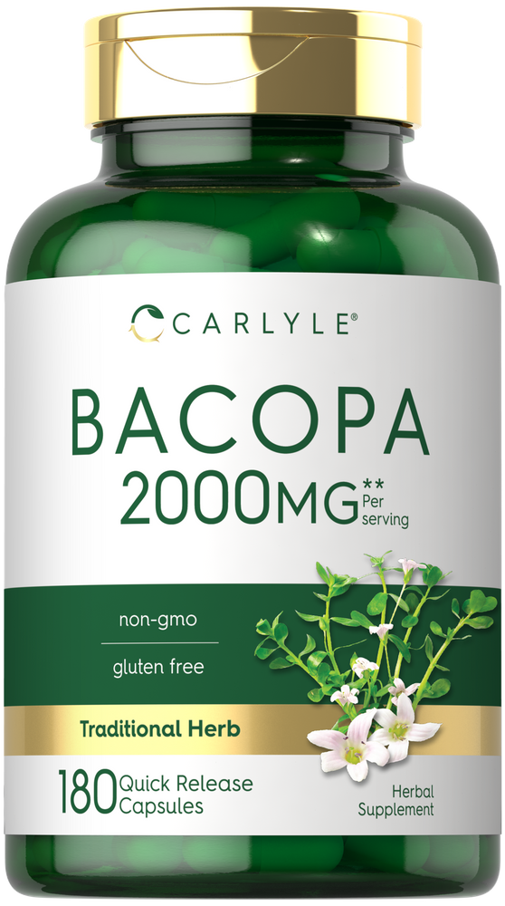 Bacopa Monnieri 2000mg par portion | 180 Capsules