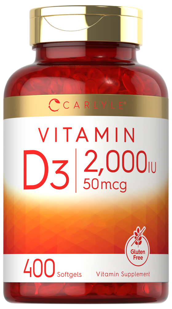 Vitamina D-3 2000 IU | 400 Cápsulas Gelatinosas
