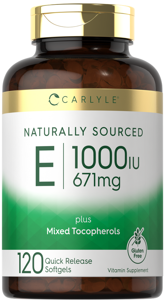Vitamina E más Tocopheroles Mixtos 1000 UI | 120 Cápsulas Blandas