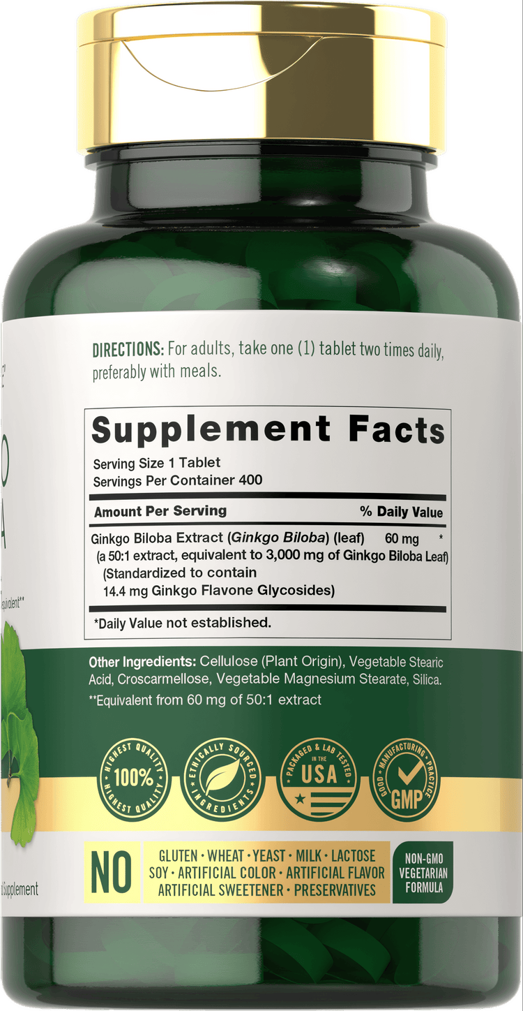 Ginkgo Biloba | 400 Tabletten