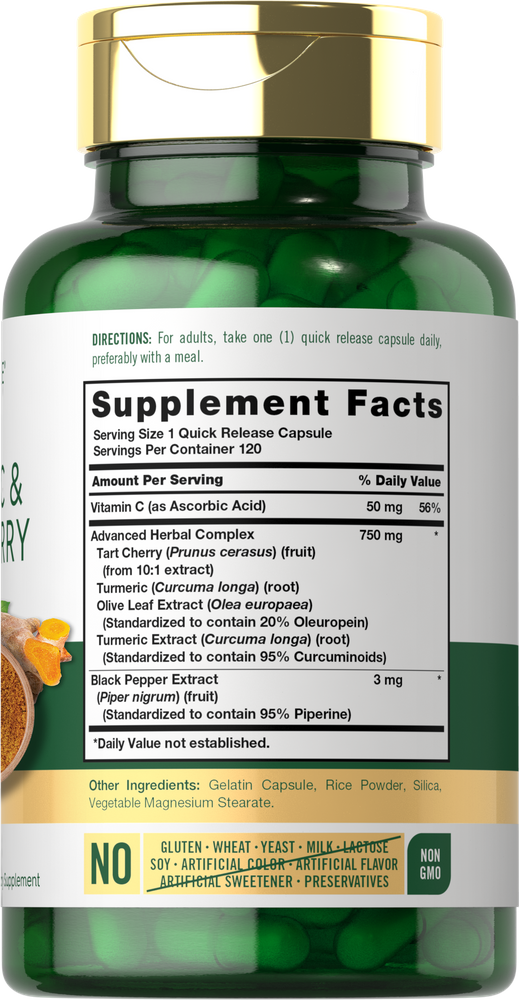 Curcuma & Cerise Acide | 120 Capsules