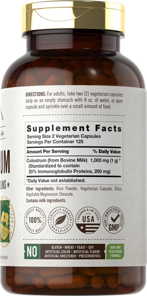 Colostro 1000mg per porzione | 250 Capsule