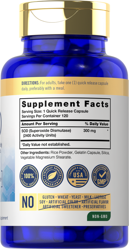 SOD 300mg | 120 Cápsulas
