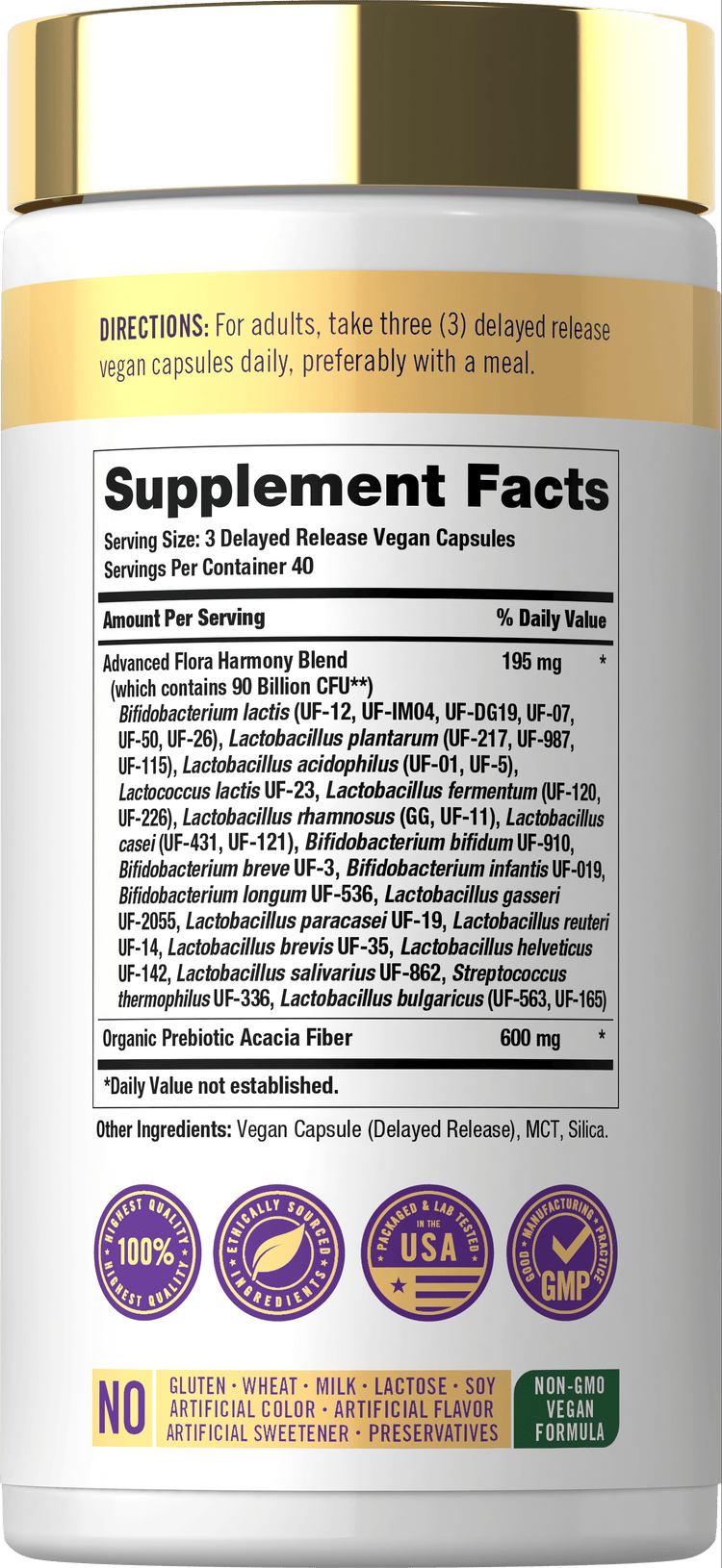 Probiotics 90 Billion CFU | 120 Capsules