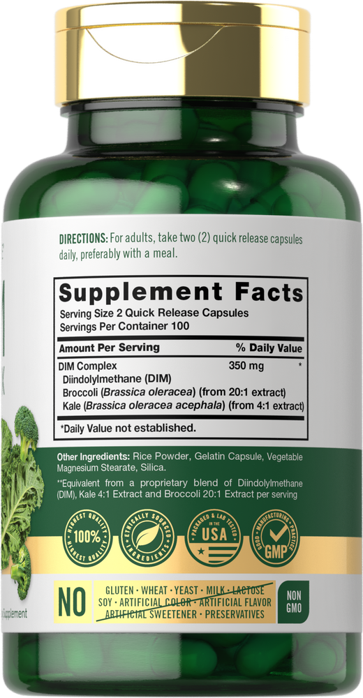 Suplemento DIM 350mg por porción | 200 Cápsulas