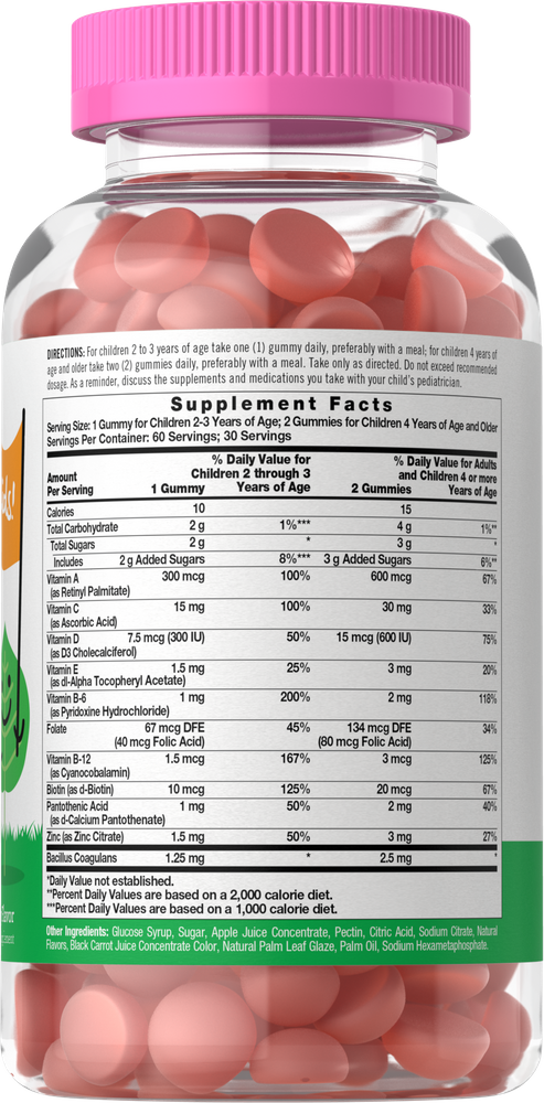 Multivitamínico com Probióticos para Crianças | 60 Gomas