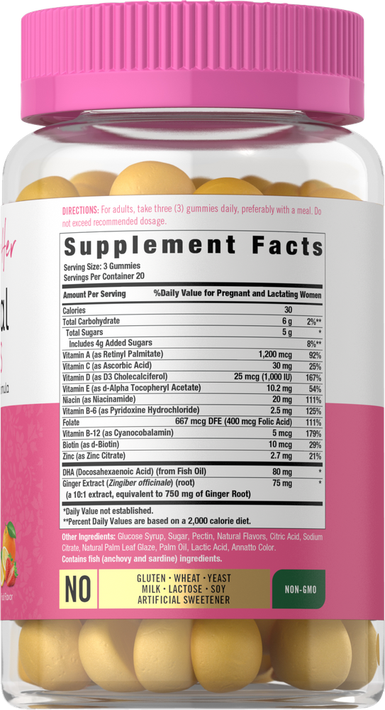 Prenatal para Mujeres | 60 Gomitas