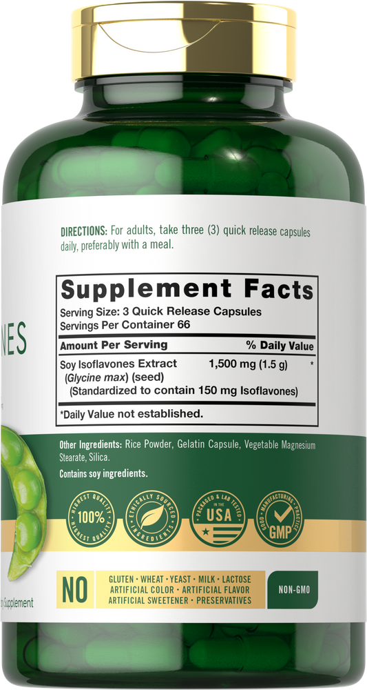 Soja-Isoflavone 1500mg pro Portion | 200 Kapseln
