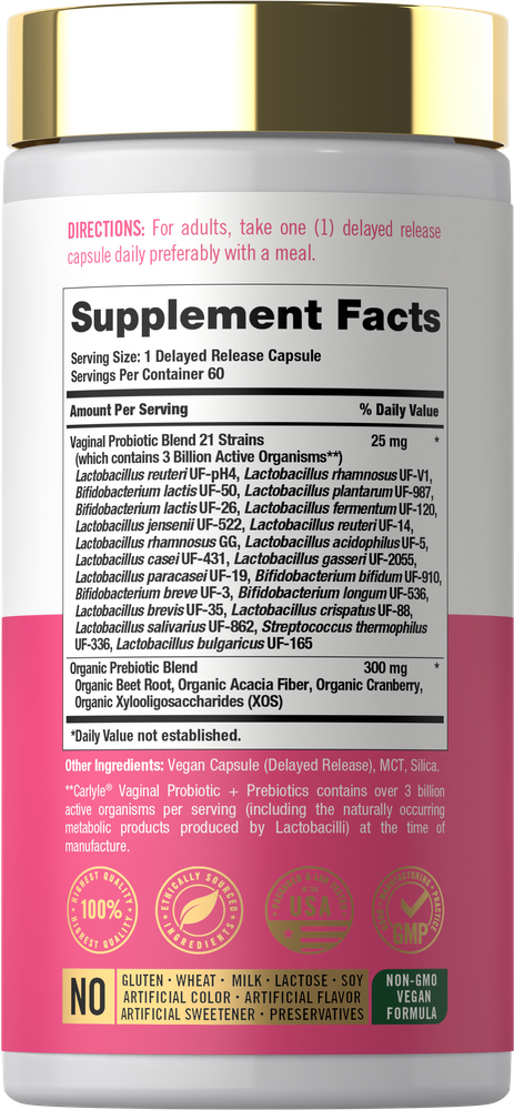 Vaginal Probiotics | 60 Capsules