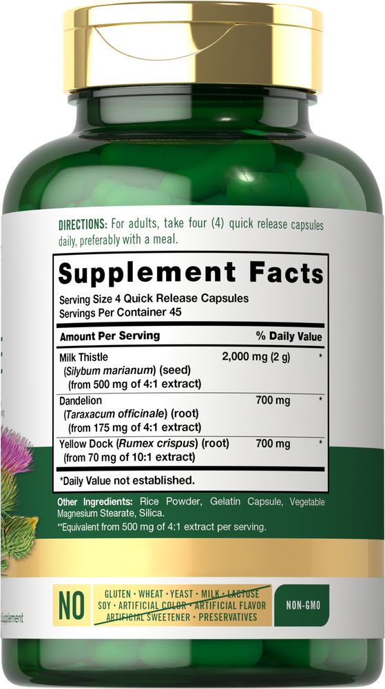 Milk Thistle Complex 2000mg per serving | 180 Capsules