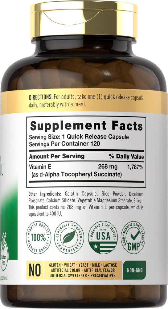 Vitamin E 400 IU | 120 Capsules