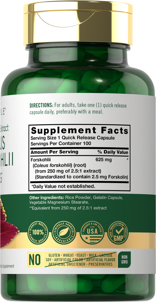 Coleus Forskohlii | 100 Capsules