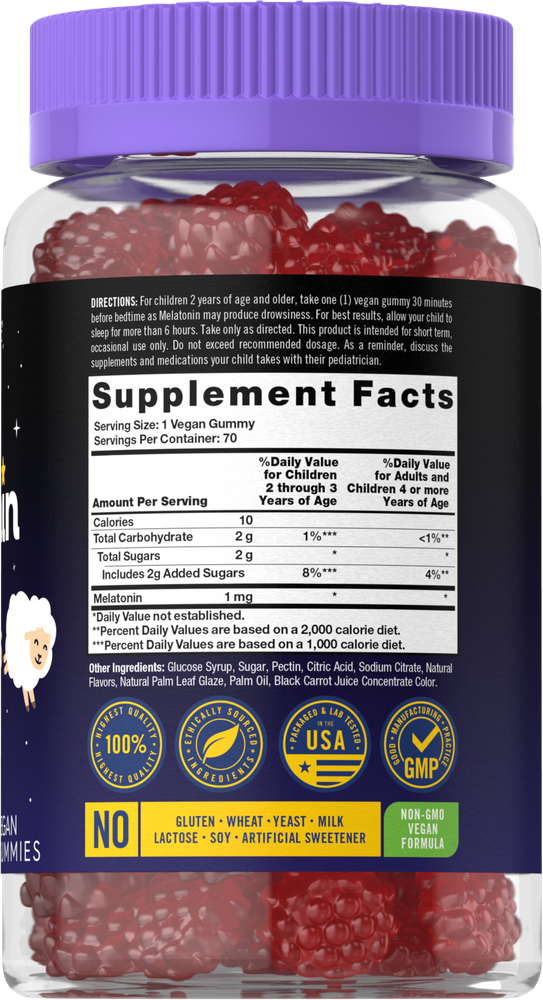 Melatonin 1mg for Kids | 70 Gummies