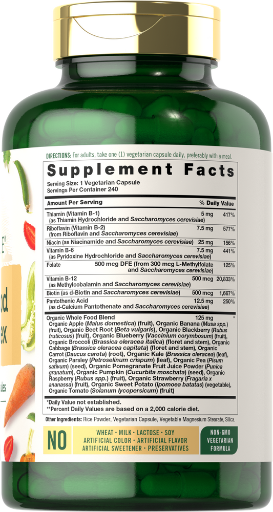 Vollwertkost mit B-Komplex | 240 Kapseln