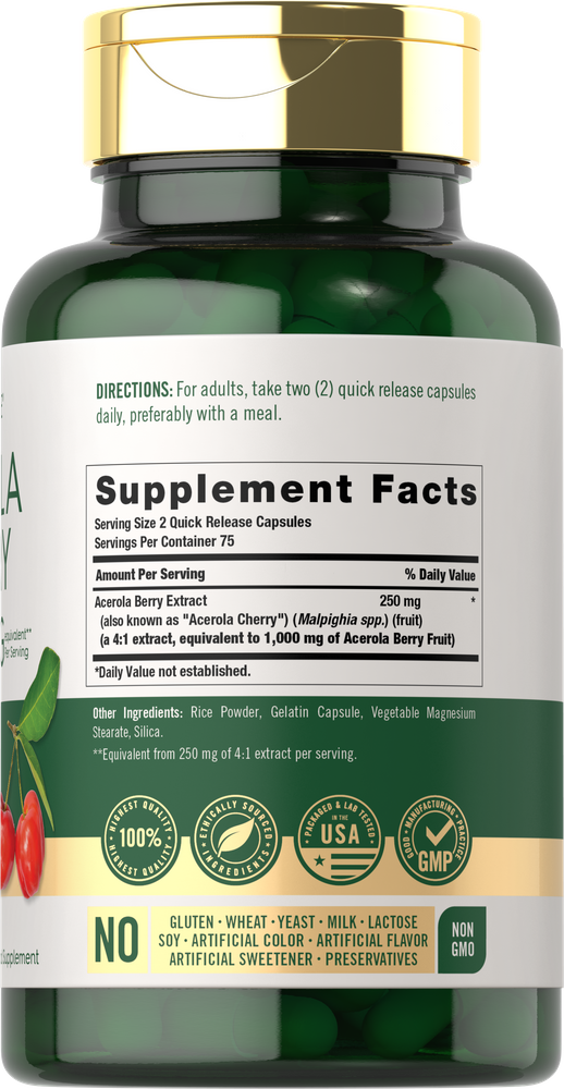 Acerola Cherry 1000mg per serving | 150 Capsules