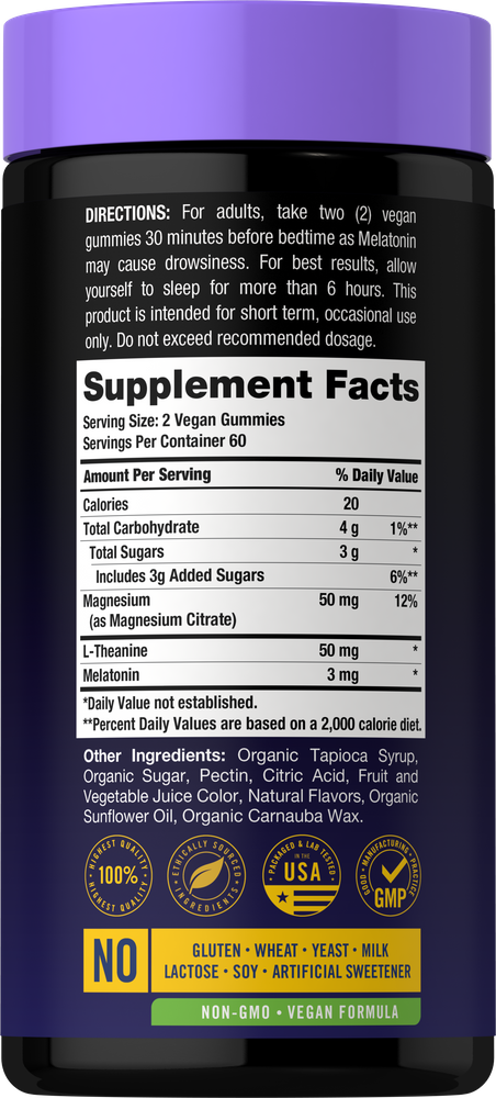 Sleep Gummies with Melatonin and Magnesium | 120 Count