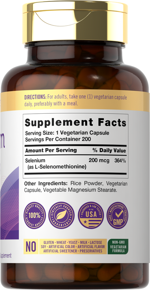 Selen 200 mcg | 200 Kapseln