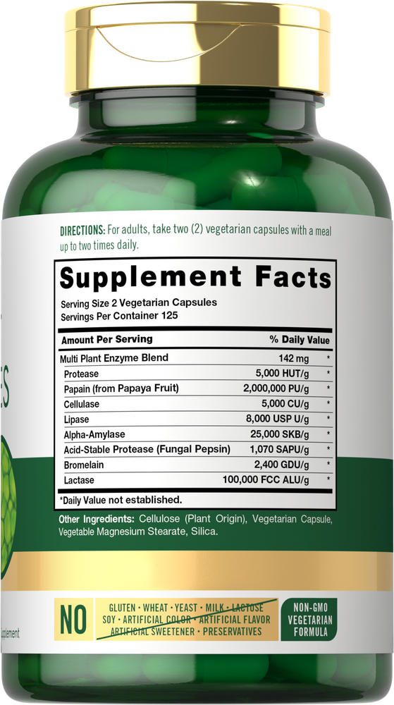 Plant Enzymes | 250 Capsules