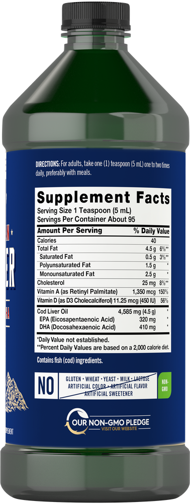 Cod Liver Oil Norwegian | 48oz Liquid