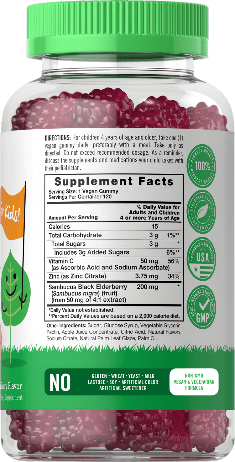 Elderberry Complex for Kids | 120 Gummies