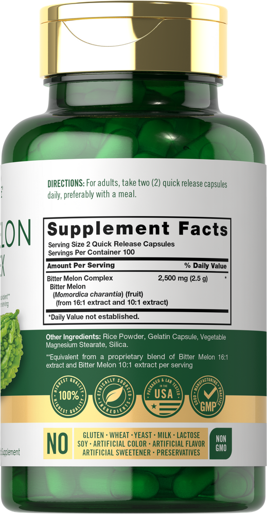 Bittergurke Komplex 2500 mg pro Portion | 200 Kapseln