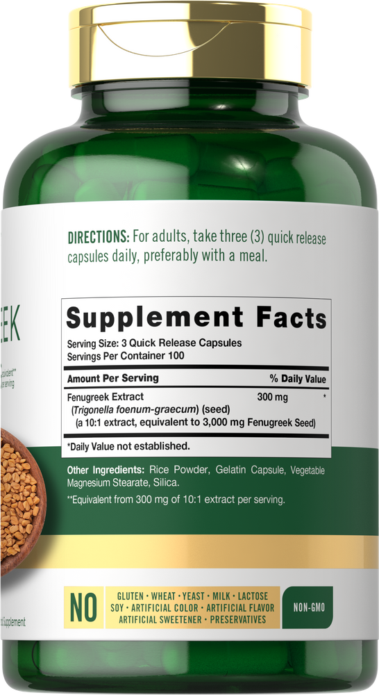 Bockshornklee 3000 mg pro Portion | 300 Kapseln