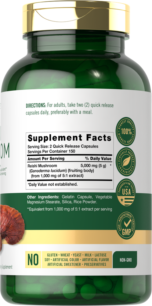 Champignon Reishi | 300 Capsules