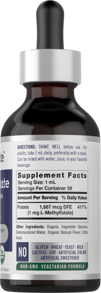 Gouttes de L-Méthylfolate 1mg | 2oz