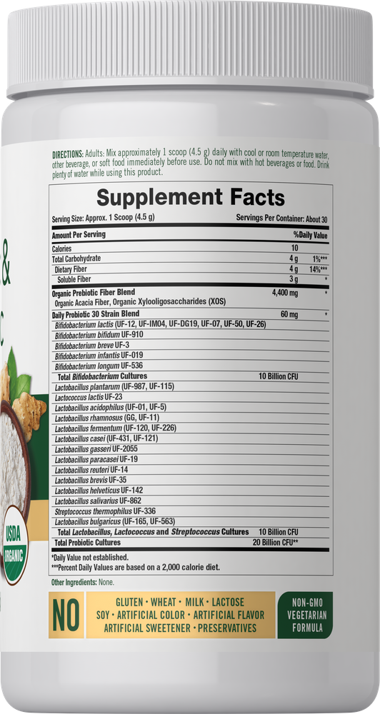 Probiotic and Prebiotic Powder | 20 Billion CFU