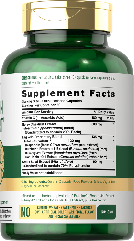 Leg Vein Support | 180 Capsules