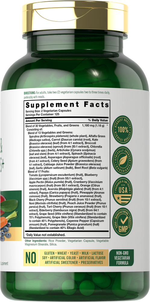 Fruits & Veggies | 250 Capsules