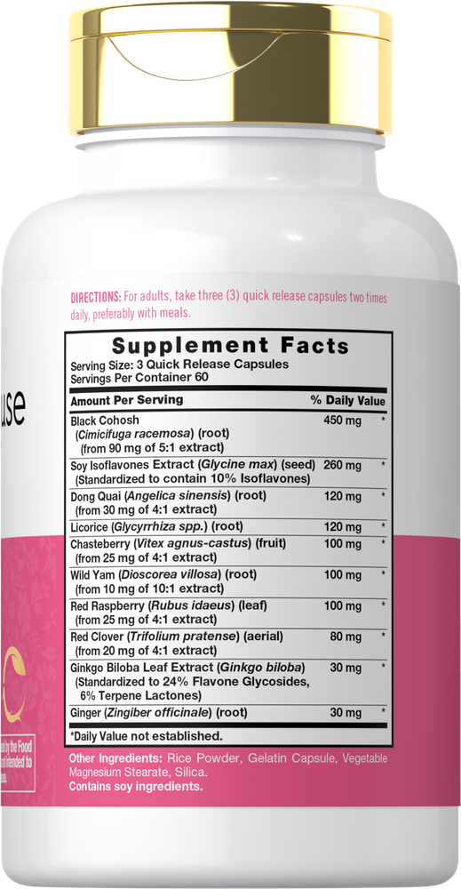 Apoyo para la Menopausia | 180 Cápsulas