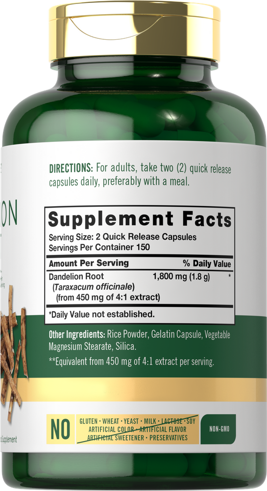 Dandelion Root | 300 Capsules