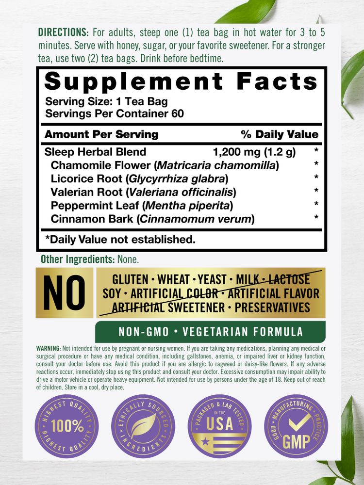 Sleep Support | 60 Tea Bags