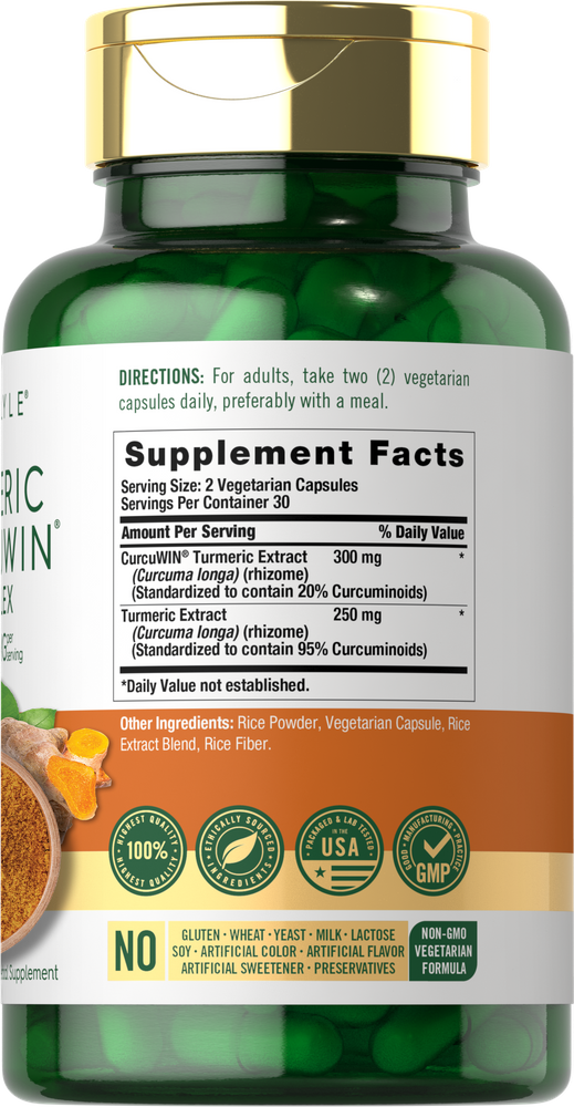 Turmeric 550mg per serving | 60 Capsules