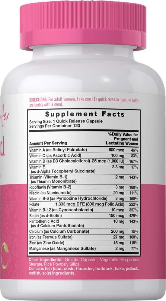 Vitamine e Minerali Prenatali | 120 Capsule