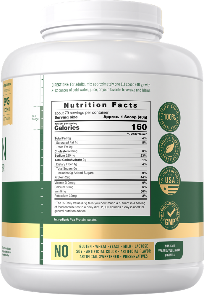 Pea Protein 29g | 7lbs Powder