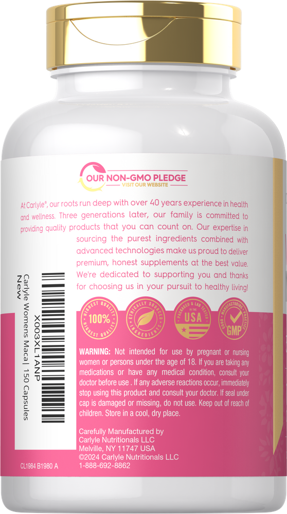Maca Root for Women | 150 Capsules