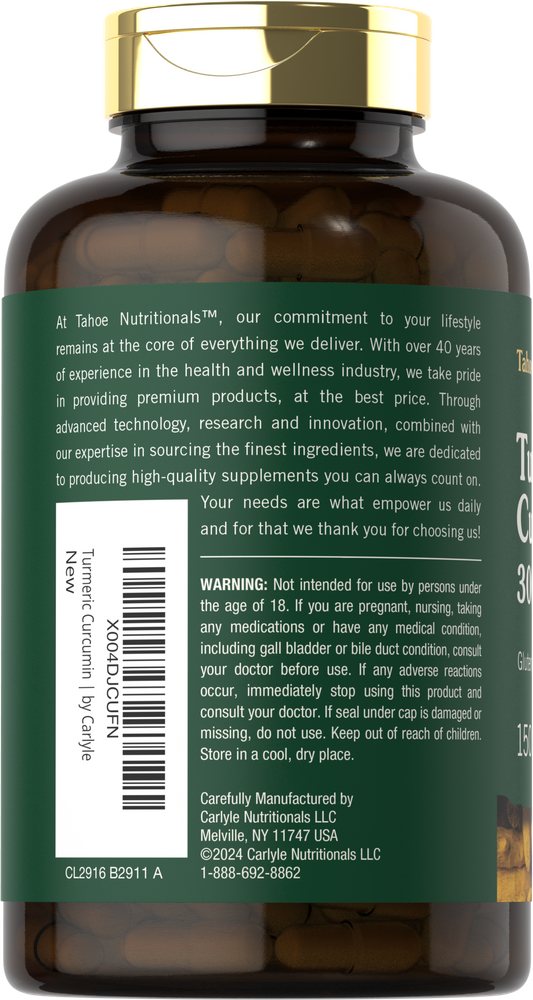 Turmeric Curcumin | 150 Capsules