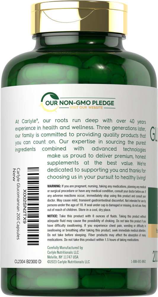 Glucomannane 2400mg par portion | 200 Gélules