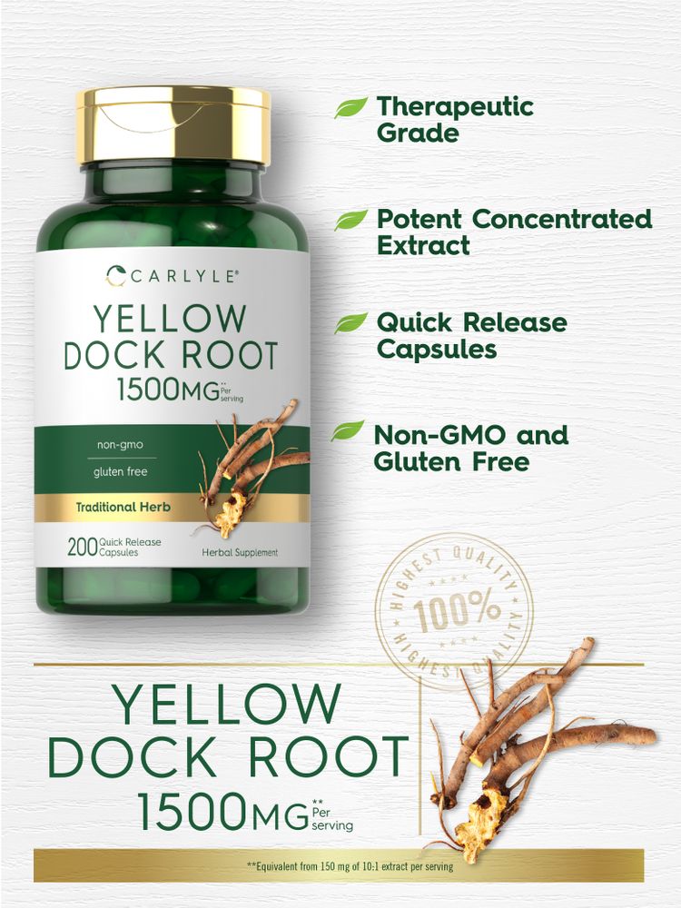 Yellow Dock Root | 200 Capsules