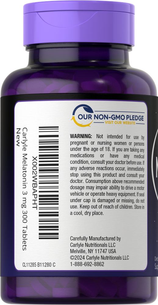 Melatonin 3mg | 300 Tablets