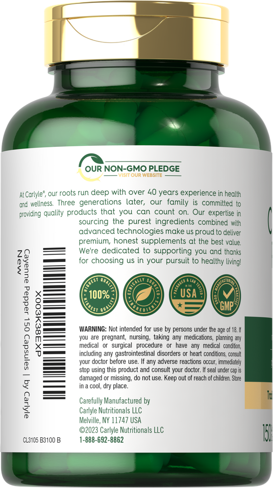Cayenne Pepper | 150 Capsules