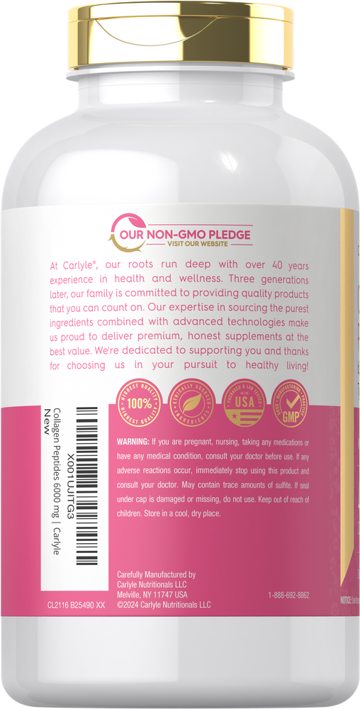 Peptides de Collagène avec Vitamine C | 400 Comprimés