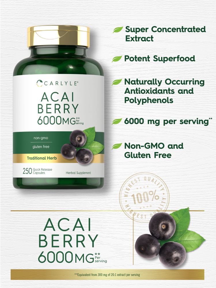 Acai Berry | 250 Capsules