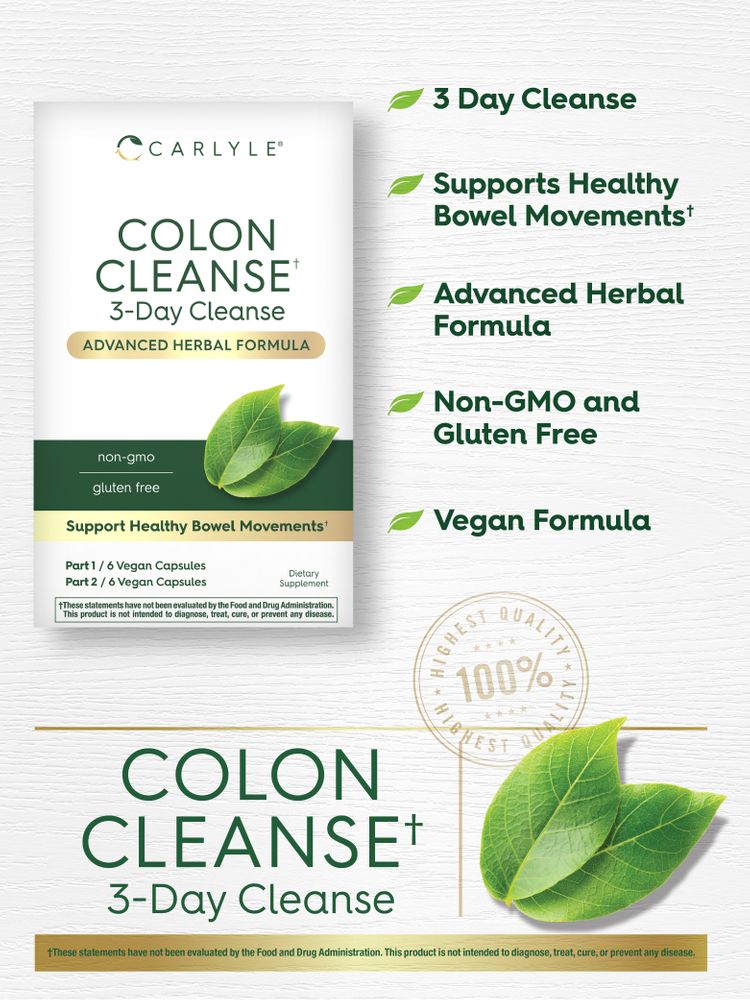 3 Day Colon Cleanse | 12 Vegan Capsules