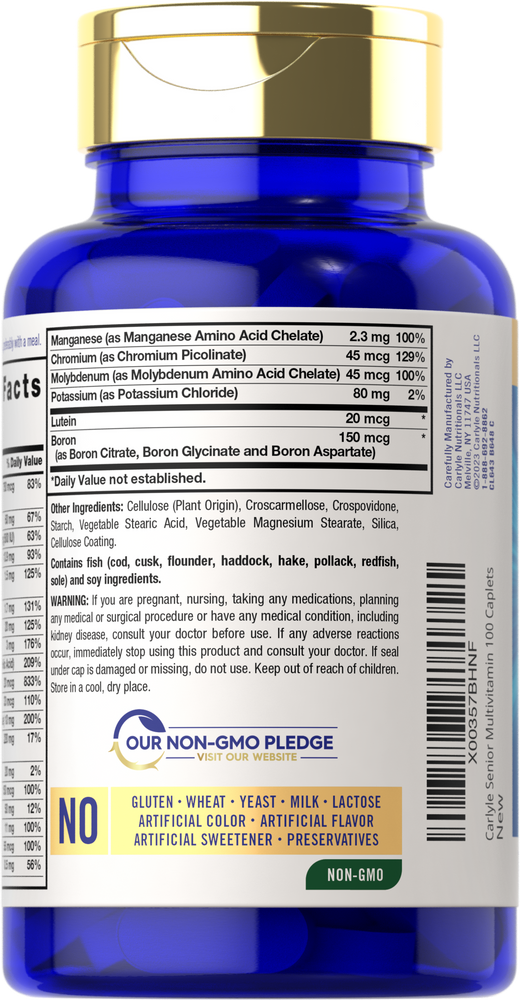 Multivitamin for Seniors | 100 Caplets