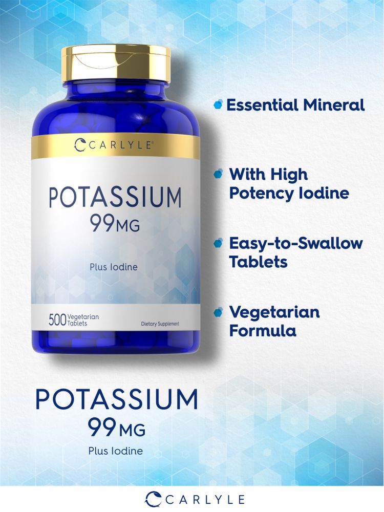 Potassium 99mg avec Iode | 500 Comprimés