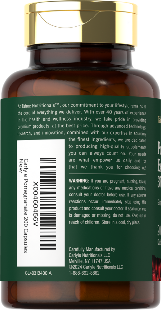 Pomegranate Extract | 200 Capsules